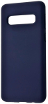 Back panel cover Evelatus Samsung Galaxy S10 Plus Premium Soft Touch Silicone Case Midnight Blue