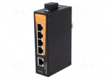 Industrial module: switch Ethernet | unmanaged | 9.6&divide;60VDC | RJ45