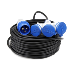Elektrimaterjalid // Elektri laiendid, Pikendusjuhtmete, hajutuste ja UK ja USA adapterite komplekt // Przedłużacz/adapter camping extrem