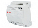Programmable relay | OUT1: 250VAC/10A | IN: 8 | Anal.in: 2 | OUT: 4 | DIN
