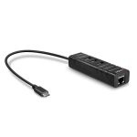 LINDY USB 3.1 jaotur ja Gigabit Etherneti adapter USB Type C