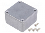 Enclosure: multipurpose | X: 50mm | Y: 50mm | Z: 31mm | 1590 | aluminium