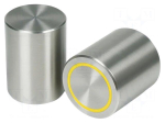 Magnet: permanent | alnico | 5N | &Oslash;: 10mm | H: 16mm | brass,steel