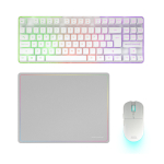 Mars Gaming MCPWTKLWUS Keyboard and Mouse Set RF Wireless + USB QWERTY US International / white