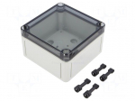 Enclosure: multipurpose | X: 110mm | Y: 110mm | Z: 66mm | TK PS | grey