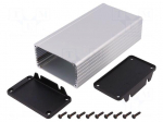 Enclosure: with panel | with fixing lugs | 1457 | X: 84mm | Y: 160mm