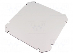 Mounting plate | insulating | W: 250mm | L: 250mm | Series: GEOS | grey