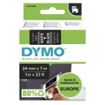 DYMO D1 Schriftband 53721 24mmx7.0m wei&szlig;  ->Black
