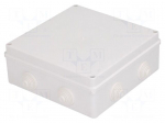 Enclosure: junction box | X: 196mm | Y: 196mm | Z: 78mm | wall mount