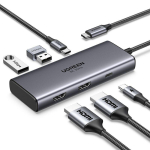 Converter Ugreen  UGREEN Revodok Pro 206 USB-C 6-in-1 Hub 15852 (6941876218523)