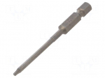 Screwdriver bit | Torx&reg; | TX07 | Overall len: 70mm