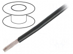 Wire | HookUp Wire PVC | stranded | Cu | 0.81mm2 | 18AWG | black | PVC