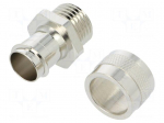Straight terminal connector | Thread: metric,outside | brass | IP54