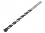 Drill bit | for concrete | &Oslash;: 12mm,15/32" | L: 200mm | metal | blister