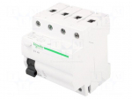 RCD breaker | Inom: 25A | Ires: 30mA | Poles: 4 | 400V | Mounting: DIN