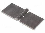 Hinge | Width: 120mm | steel | H: 50mm | without coating,for welding