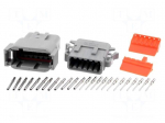 Connector: wire-wire | ATM | plug | male + female | Size: 20 | PIN: 12