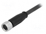Connector: M8 | female | PIN: 4 | straight | with lead | plug | 1.5m | TPU