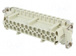 Connector: HDC | female | CNE | PIN: 24 | 24+PE | size 104.27 | 16A | 500V