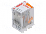 Relay: electromagnetic | 4PDT | Ucoil: 42VAC | 6A/250VAC | 6A/24VDC