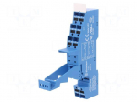 Socket | 10A | 250VAC | Mounting: DIN | Leads: spring clamps | -40&divide;70&deg;C