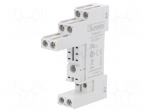 Socket | PIN: 8 | 10A | 250VAC | Mounting: DIN | Series: HR30,HR50