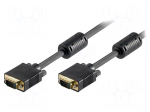 Cable | D-Sub 15pin HD plug,both sides | 5m | Colour: black
