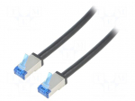 Patch cord | S/FTP | 6a | stranded | Cu | PE | black | 20m | 26AWG