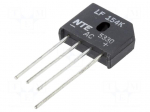 Single-phase bridge rectifier | Urmax: 600V | If: 6A | Ifsm: 250A | THT