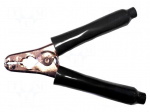 Crocodile clip | 200A | Grip capac: max.38mm | Overall len: 153mm