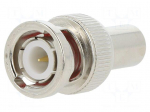 Connector: BNC | terminator | male | straight | 50&Omega; | crimped | for cable