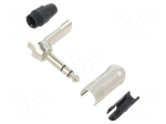 Connector: Jack 6,3mm | plug | male | audio video | stereo | ways: 3