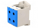 Splice terminal: rail | 640A | 690V | screw terminal | blue | polyamide