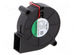 Fan: DC | blower | 12VDC | 51.6x51.7x15mm | 5.94m3/h | 34dBA | ball