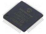 IC: PIC microcontroller | 64kB | SMD | TQFP64 | PIC24 | in-tray | 8kBSRAM