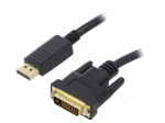 Cable | DisplayPort plug,DVI-D (24+1) plug | PVC | Full HD 1080p