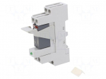 Relay: interface | DPDT | Ucoil: 230VAC | for DIN rail mounting | CR-P
