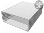 Enclosure: with panel | 1455 | X: 125mm | Y: 160mm | Z: 51mm | aluminium