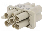Connector: HDC | contact insert | female | 10A,40A | 250V,400V | Han Q