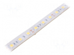 LED tape | white neutral | 5050 | LED/m: 60 | 10mm | white PCB | IP65