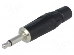 Connector: Jack 3,5mm | plug | male | mono | ways: 2 | straight | black
