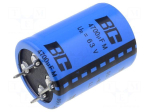 Capacitor: electrolytic | SNAP-IN | 4700uF | 63VDC | &Oslash;30x40mm | &plusmn;20%
