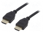 Cable | HDMI plug,both sides | PVC | Len: 2m | black | Core: Cu