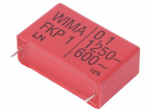 Capacitor: polypropylene | 100nF | Uoper: 1.25kVDC | 600VAC | THT | &plusmn;10%