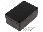 Enclosure: multipurpose | X: 70mm | Y: 105mm | Z: 40mm | ABS | black | IP67