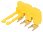 Comb bridge | Entrelec | yellow | ways: 3 | terminals: 3 | W: 8mm