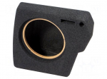 Car loudspeaker enclosure | MDF | black melange | 250mm | VW | 15l