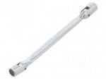 Wrench: socket spanner | with joint | 10mm,12mm | L: 205mm