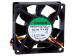 Fan: DC | axial | 24VDC | 70x70x25mm | 83.25m3/h | 45dBA | ball | 9.14mmH2O