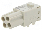 Connector: HDC | module | female | Han-Modular&reg; Domino | PIN: 4 | Han E&reg;